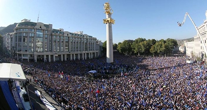 Предвыборый митинг коалиции Грузинская мечта в 2012 году Предвыборый митинг коалиции Грузинская мечта в 2012 году