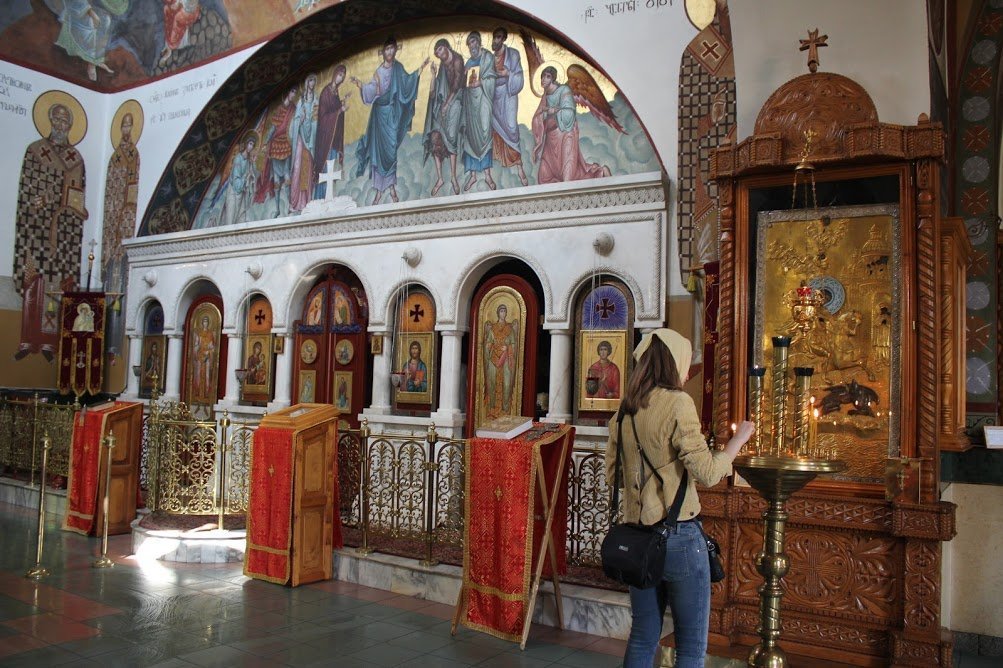 Прихожанка Грузинской церкви в Москве