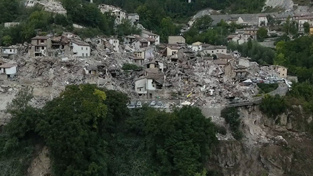 იტალიაში მომხდარი დამანგრეველი მიწისძვრის შედეგები