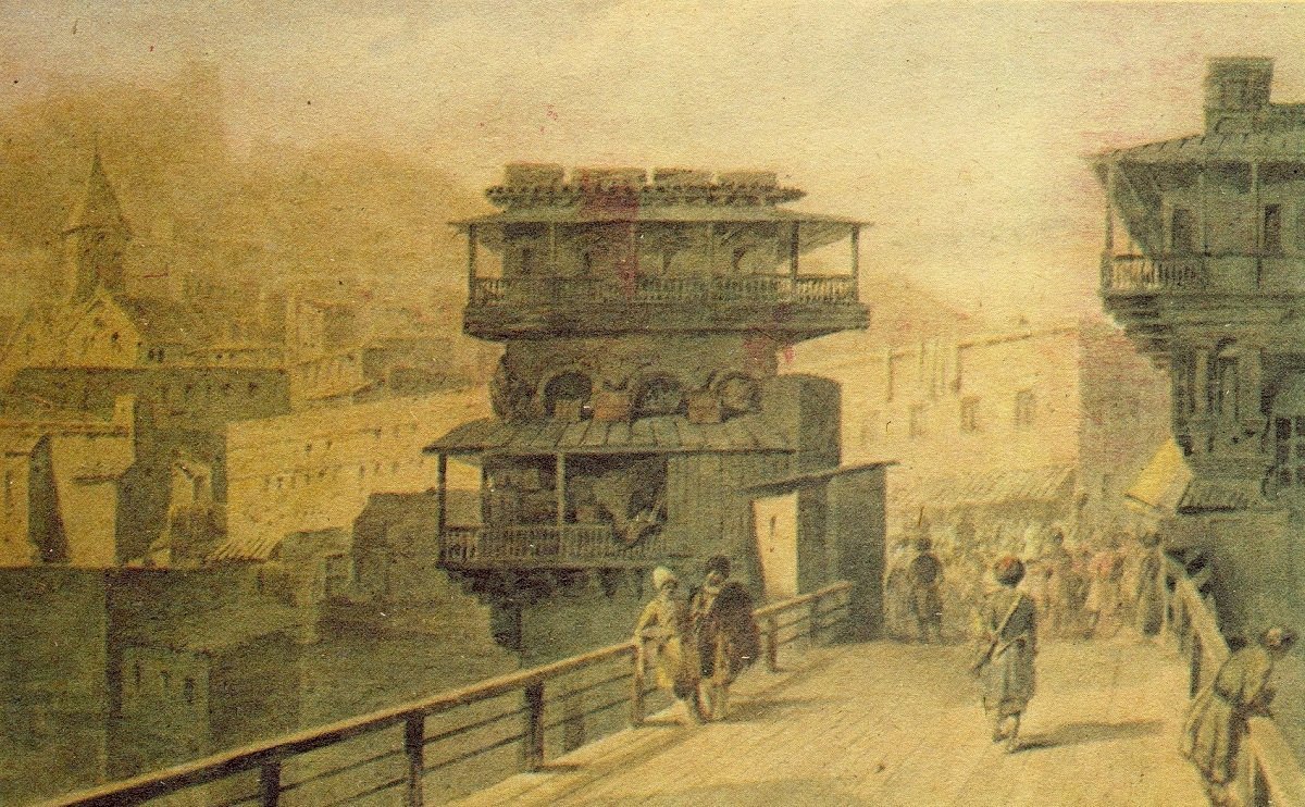 ჟან-პერ მუანე. ქუჩა ტიფლისში. 1858