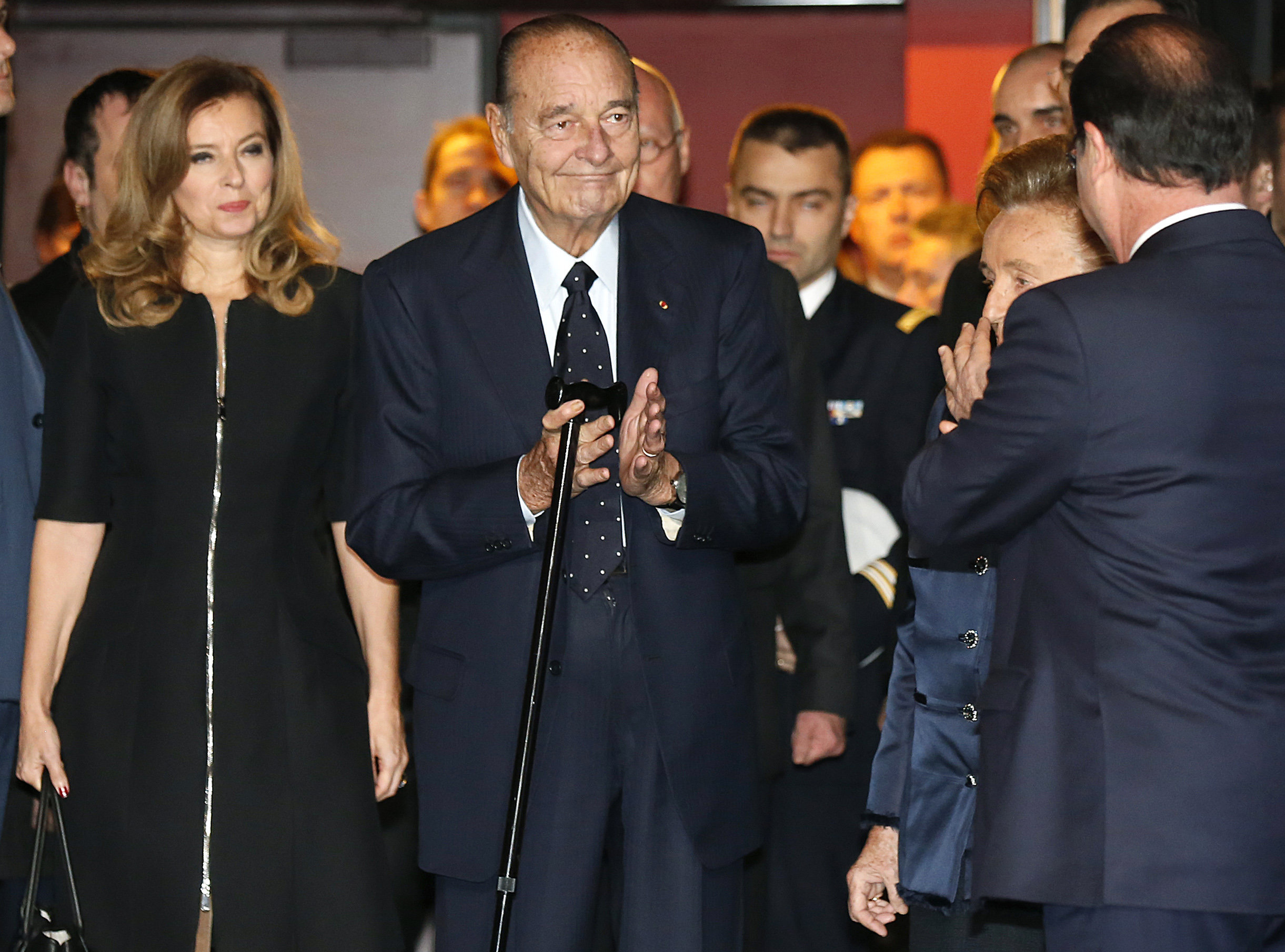 საფრანგეთის ყოფილი პრეზიდენტი ჟაკ შირაკი შირაკის ფონდის გადაცემის ცერემონიაზე. საფრანგეთის ყოფილი პრეზიდენტი ჟაკ შირაკი შირაკის ფონდის გადაცემის ცერემონიაზე.