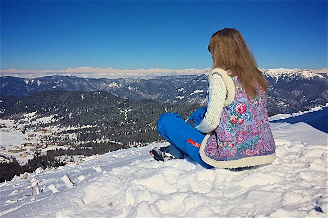 Анна Галлай в горах Грузии Анна Галлай в горах Грузии